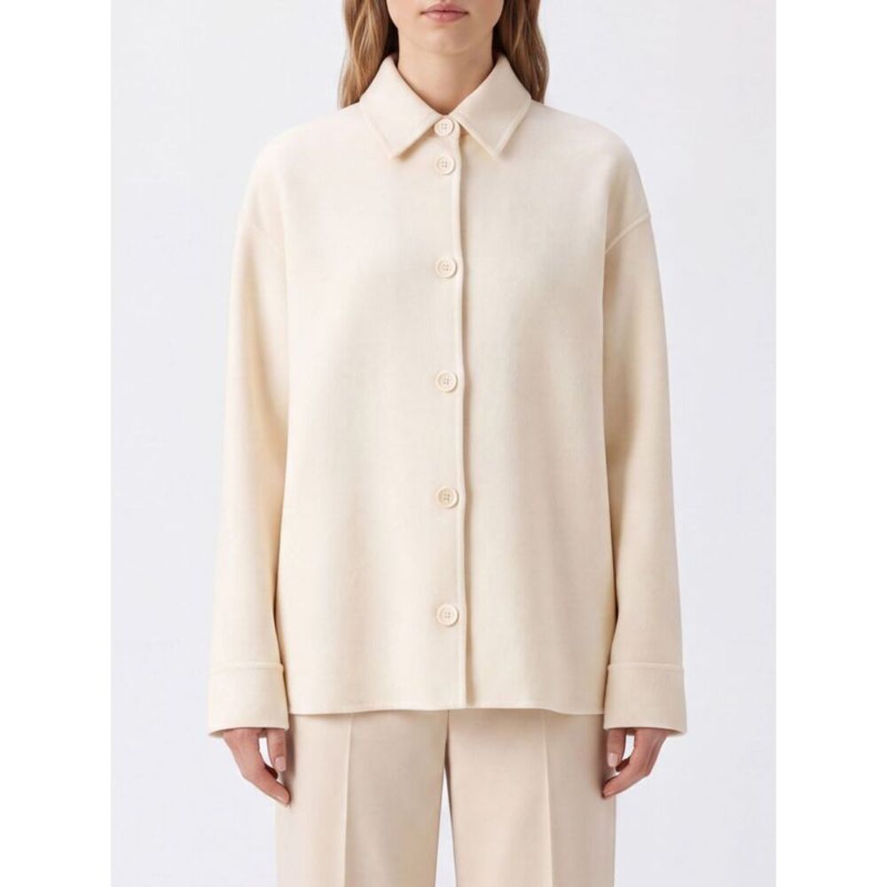 Aspesi Women Single-Breasted Short Wool Coat Aspesi With Classic Lapel Collar